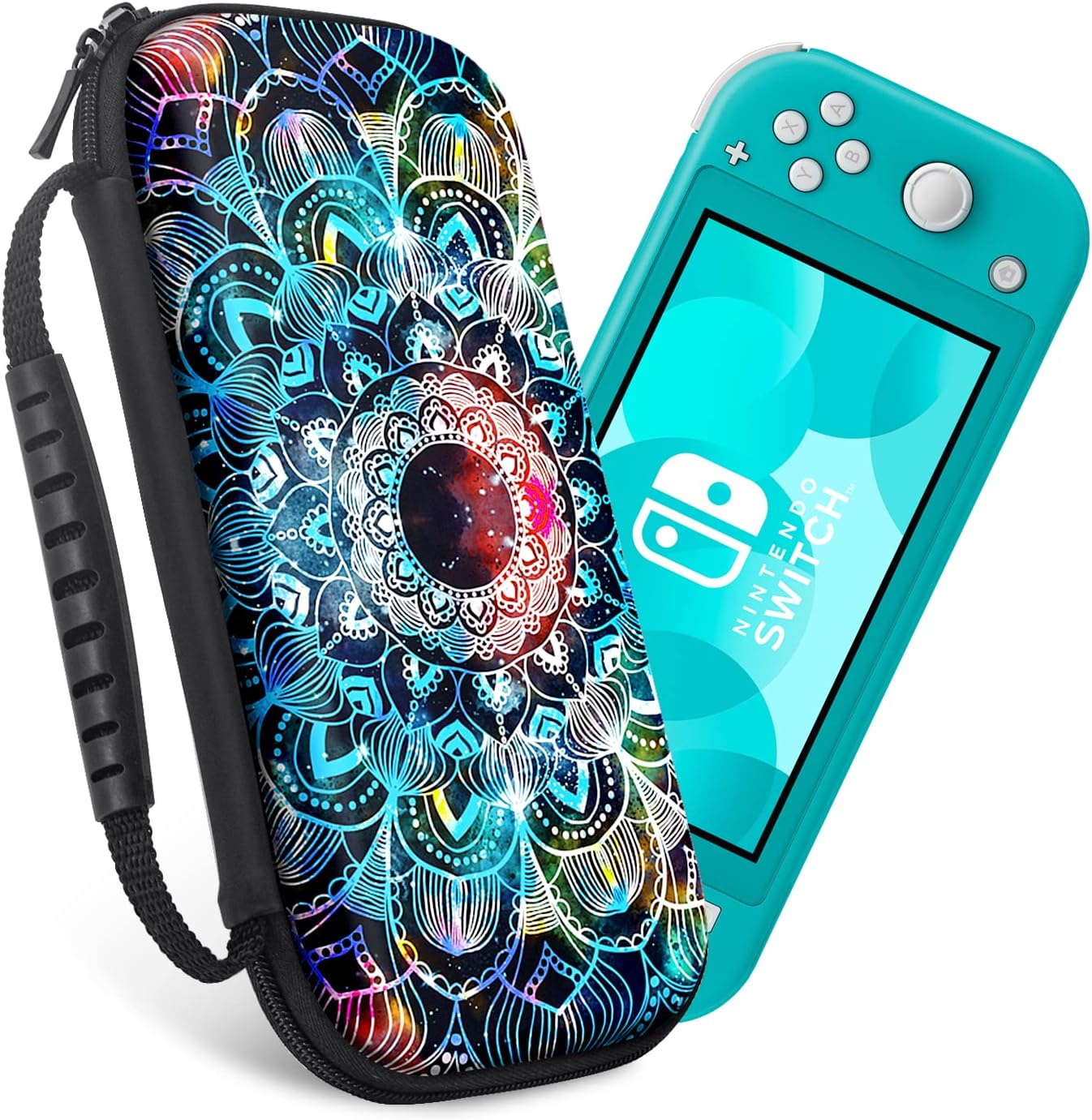 Retear Carrying Case for Nintendo Switch Lite 2019 Portable Travel Carry Cover Hard Shell Accessories with 8 Game Card Slots