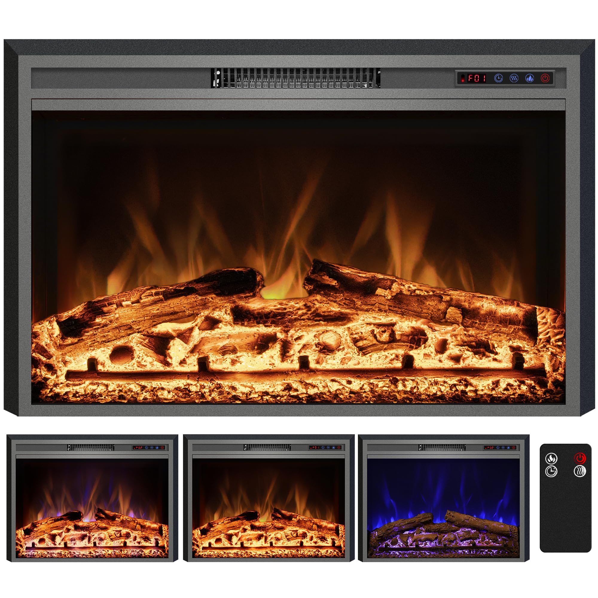 Kentsky 28 Inch Electric Fireplace
