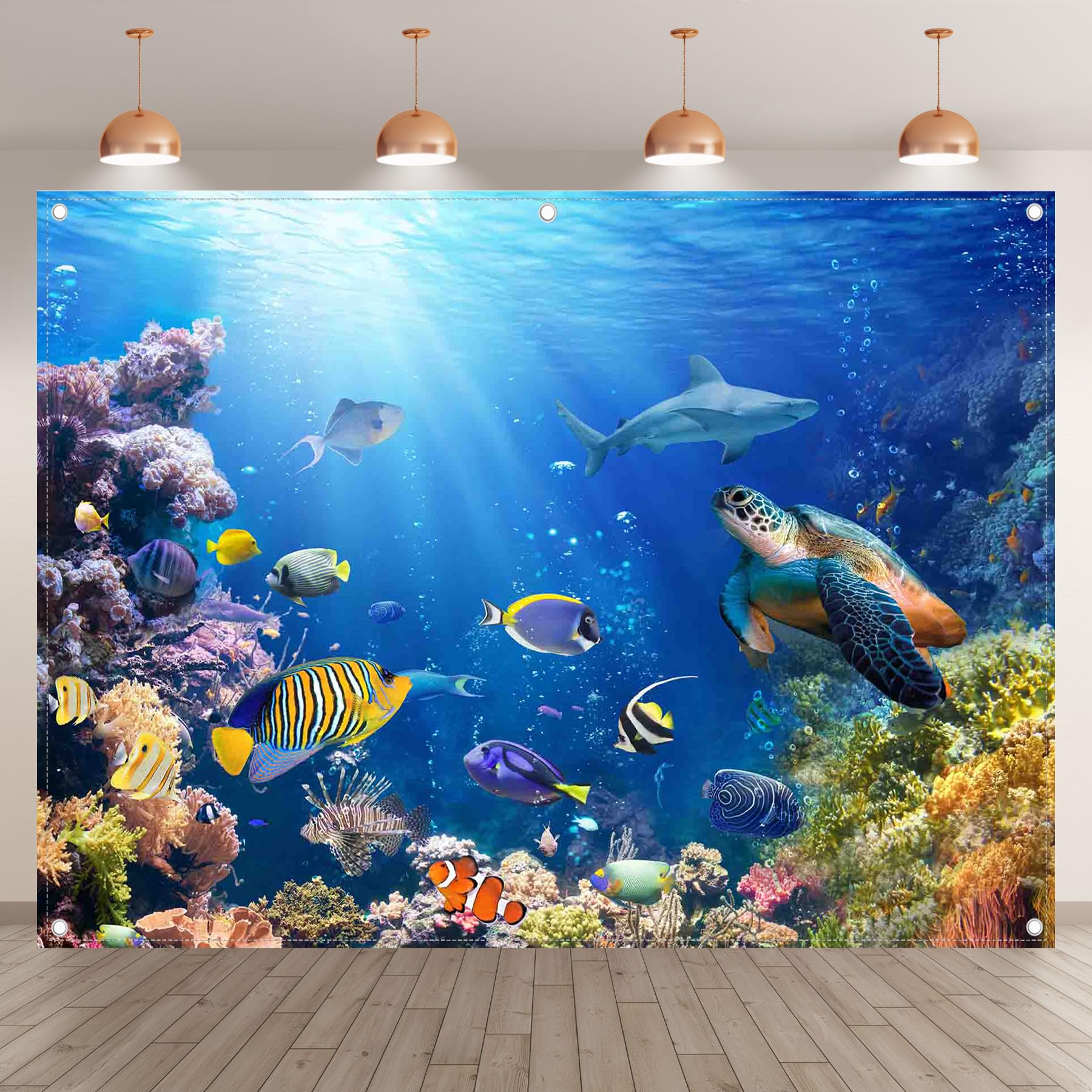 Sea Backdrop Ocean Underwater World Backdrop 7x5ft - Tropical Sea ...