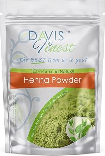 Davis Finest Henna Hair Dye, 100% Pure & Natural Henna Powder for Hair Colour, PPD-Free Hair Dye, No Ammonia 200g