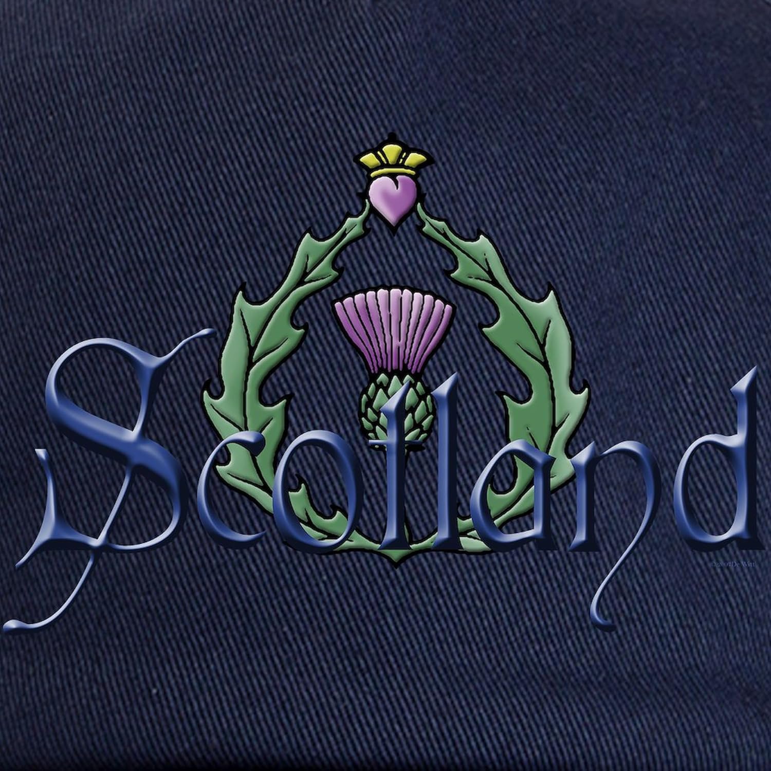 CafePress Scotland: Thistle Cap Adjustable Baseball Cap - Image 2