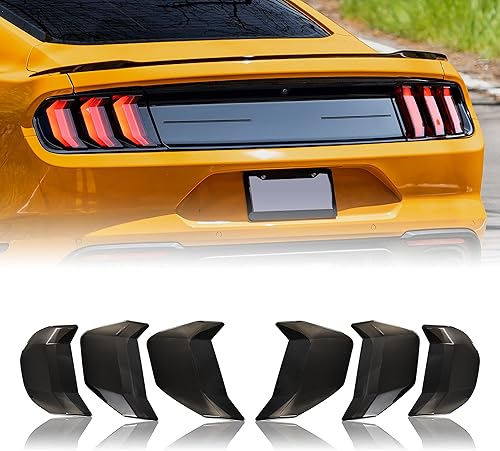 Cubierta de luz trasera para Mustang GT 18-22, cubiertas de lámpara de luz trasera, protector para Ford Mustang accesorios 2018 2019 2020 2021 2022,