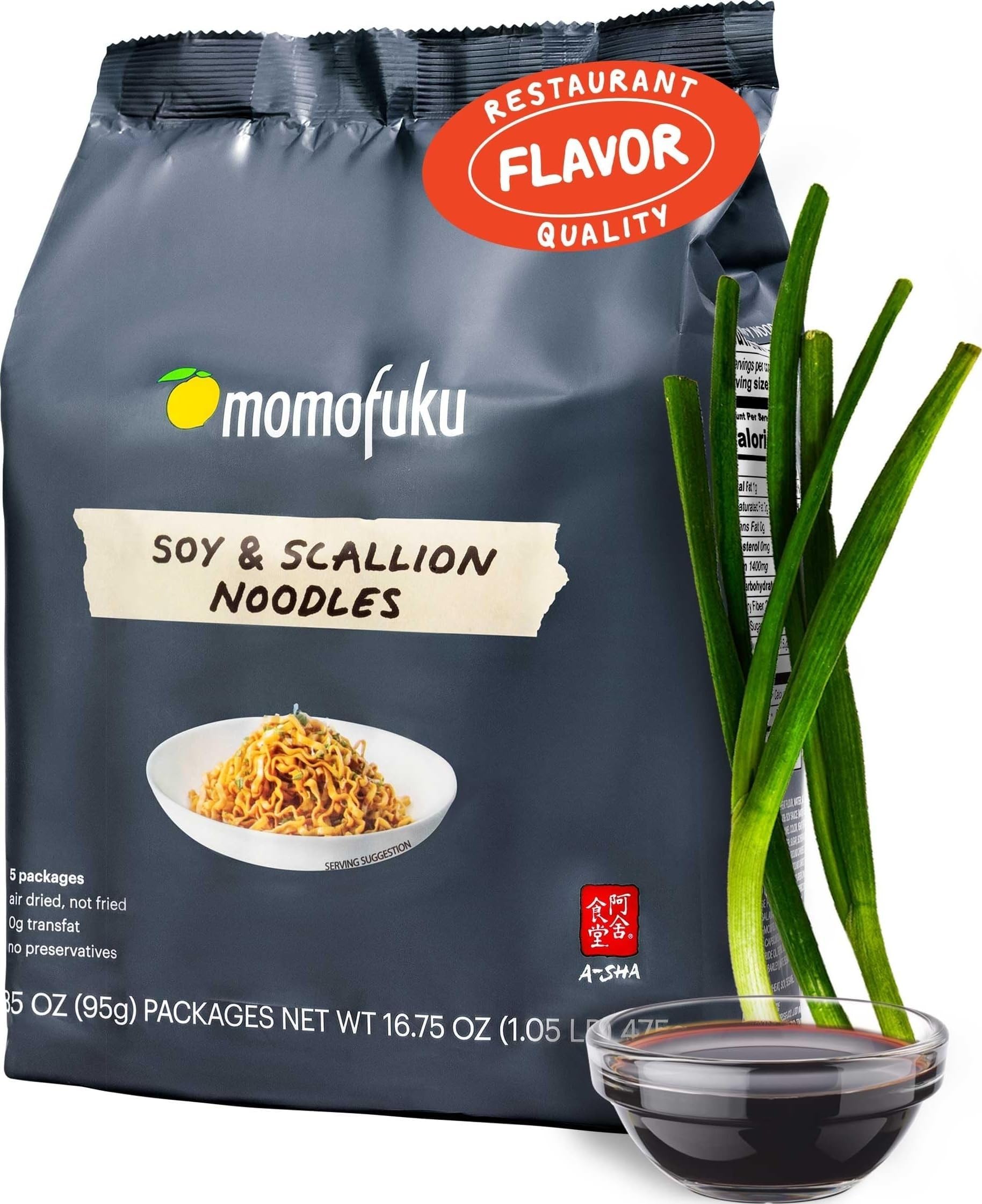 Noodles Soy & Scallion, 16.93 Ounce
