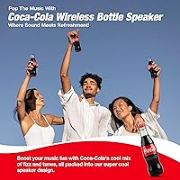 Vista 7 de Official Coca-Cola Bottle Shaped Bluetooth Speaker – Portable Wireless Speaker with Bluetooth 5.0, Deep Bass, AUX Input, Long Battery Life – Loud HD