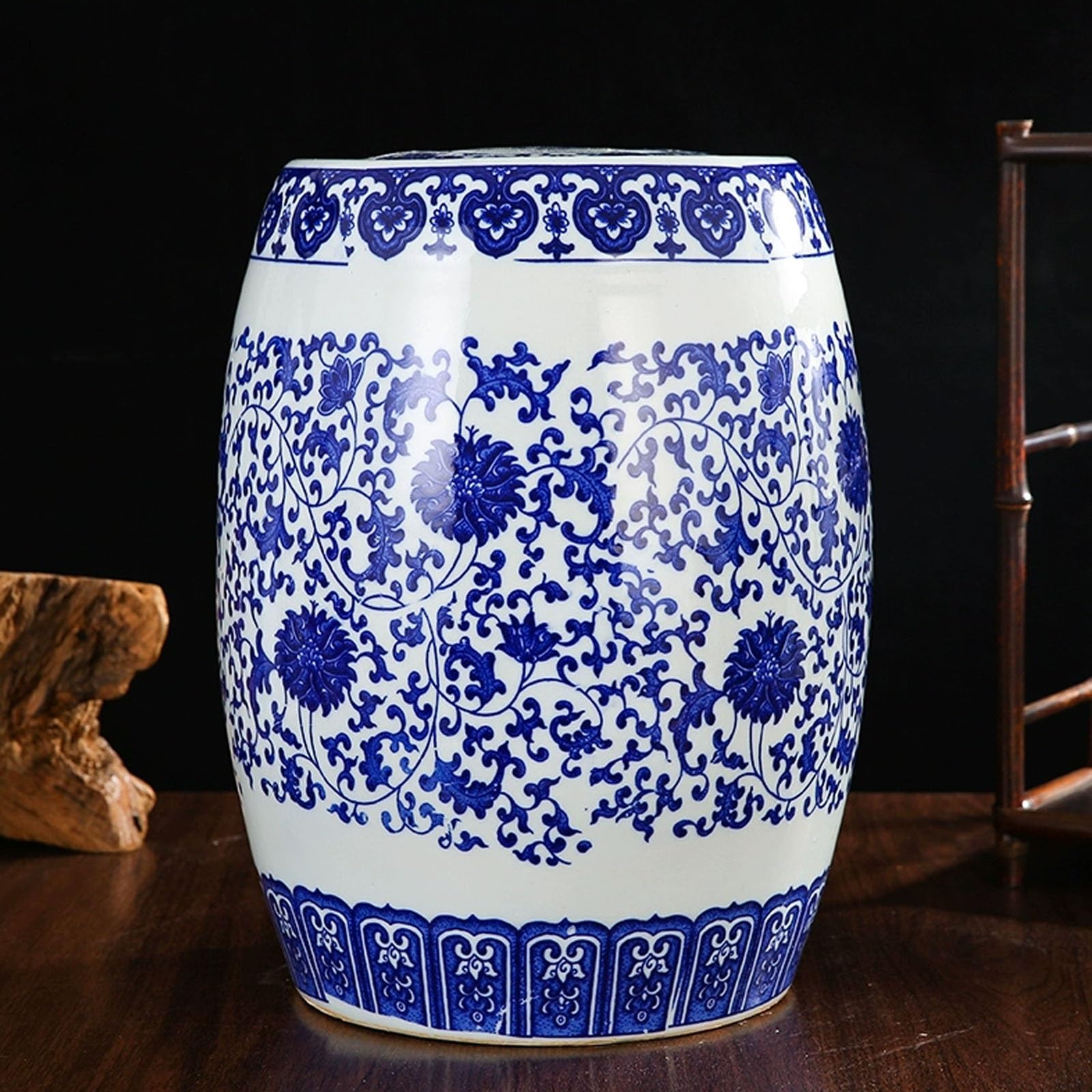 Ceramiczny pojemnik na ryż, z pokrywką na ziarna, mąkę, płatki owsiane, kawę, herbatę, ciastka, orzechy i owoce kandyzowane