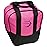 BSI Nova Bowling Bag for Men & Women - Single Ball Tote with Compact Shoe & Accessory Storage - Pink/Black