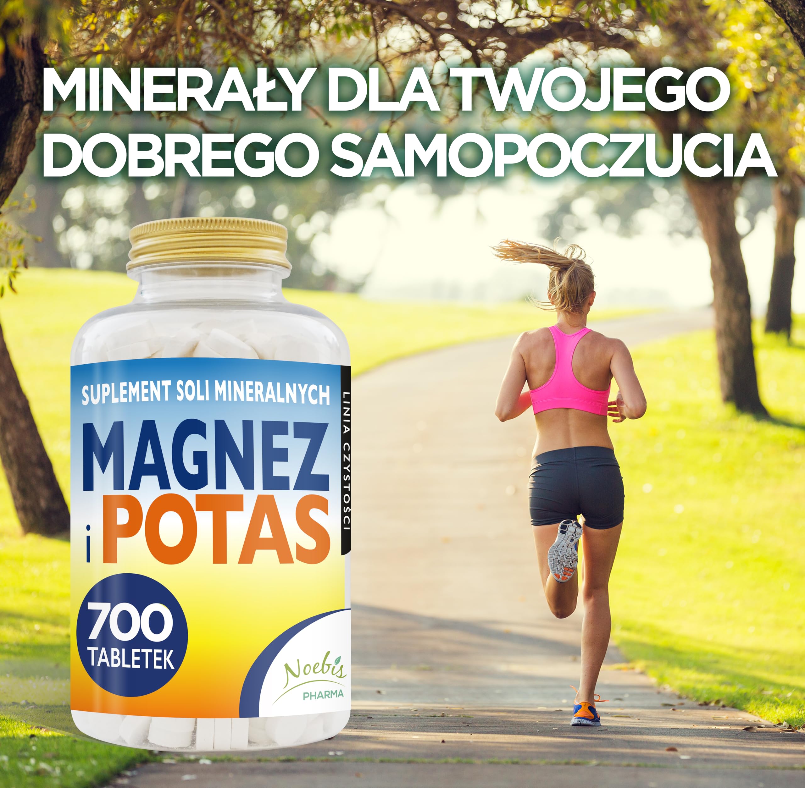 Magnez i potas 1400 tabletek – cytrynian magnezu i cytrynian potasu – przeciw zmęczeniu i osłabieniu fizycznemu, upałowi, wysoce przyswajalne sole mineralne – długotrwałe działanie