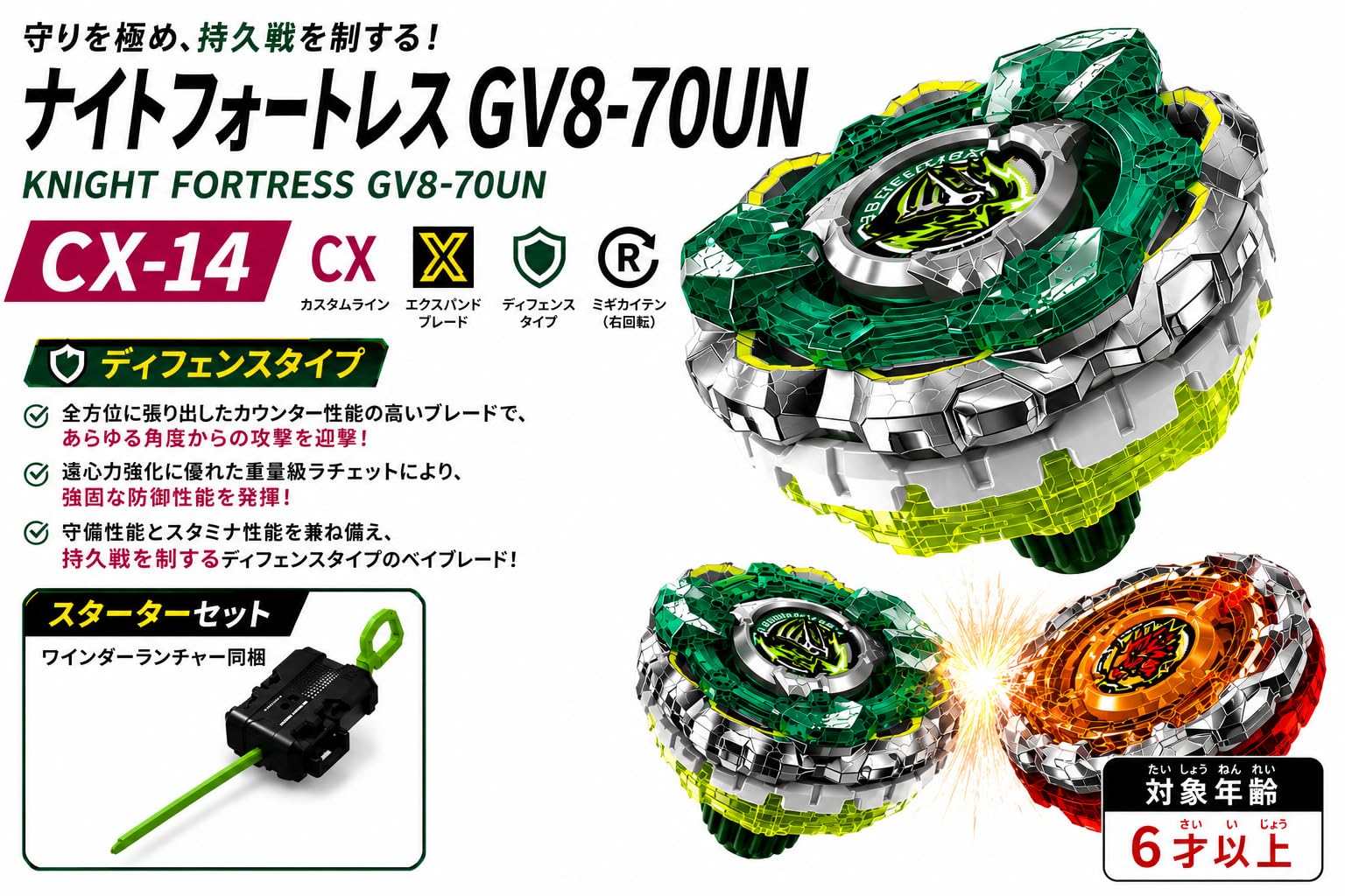 Amazon.co.jp: CX-14 ナイトフォートレスGV8-70UN Knight Fortress GV8
