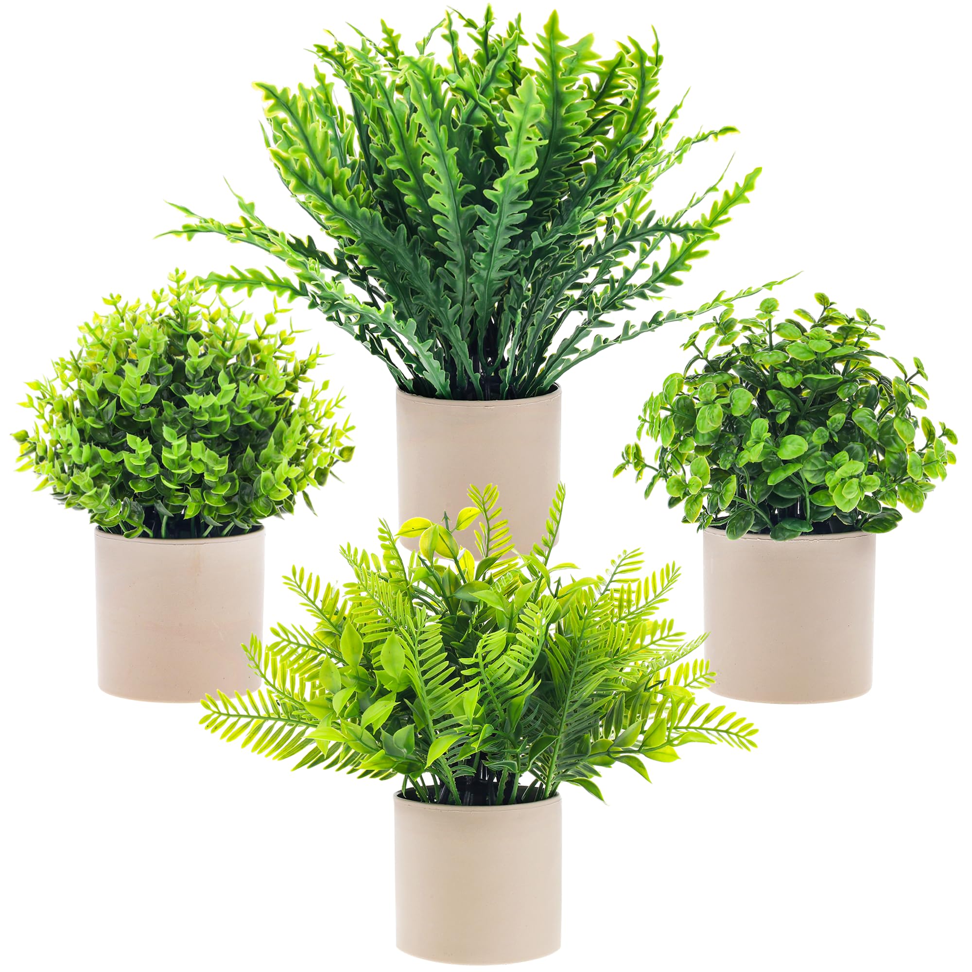 Petite verdure artificielle pour chambre de ferme et cabinet moderne lot de 4