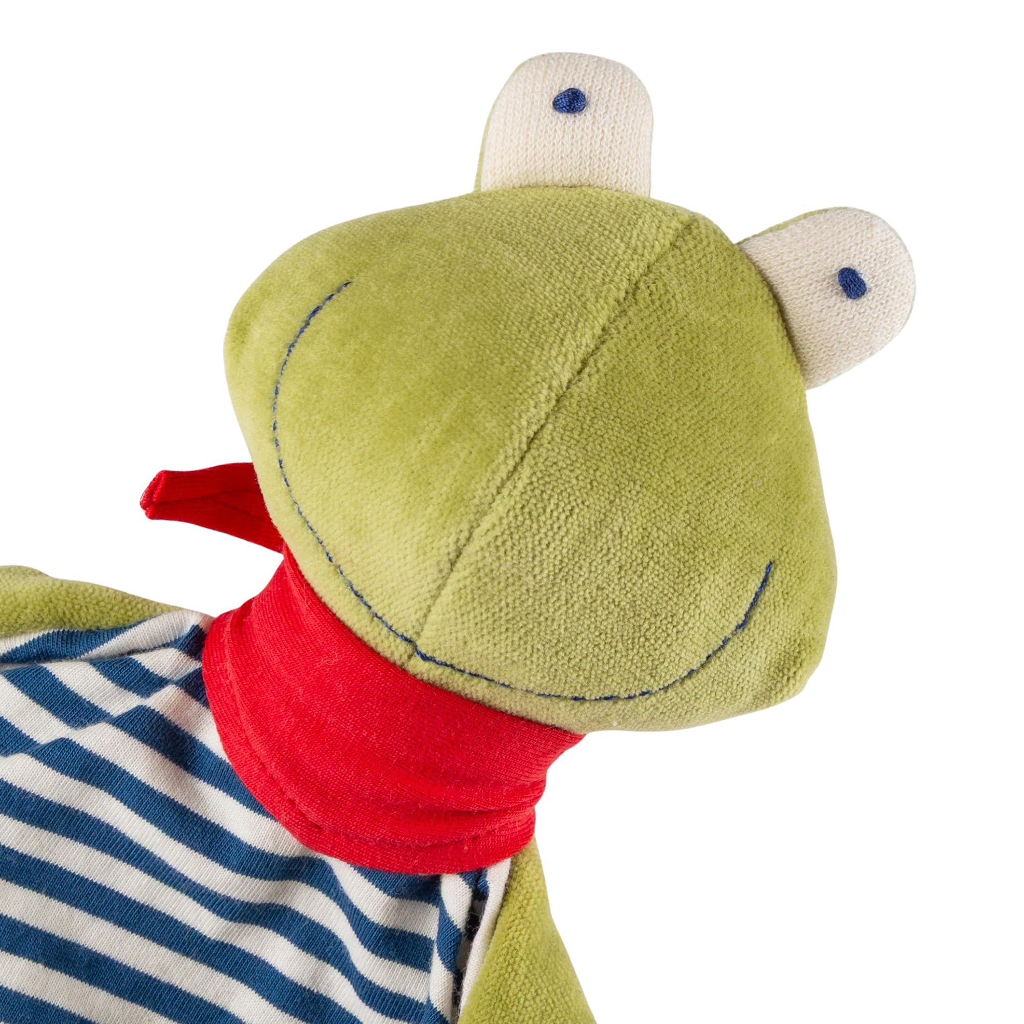 SIGIKID Schnuffeltuch Frosch aus Biobaumwolle - Baby Schmusetuch - Spielzeug Stofftier Kuscheltier – Stofftuch für Neugeborene - Plüschtier zum Trösten für Babys und Kleinkinder – Made in Europe – 0+