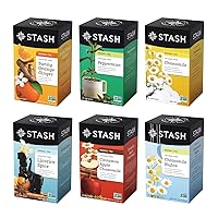 Vista 1 de Stash Tea Soothing Herbal Tea 6 Flavor Variety Pack, 6 Boxes With 18-20 Tea Bags Each
