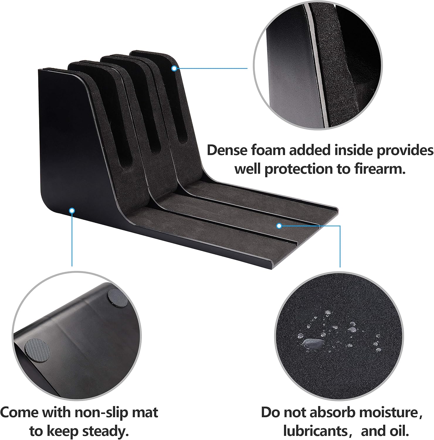 Adoreal Pistol Rack Gun Holder for Handgun Safe Gun Storage Gun Safe Accessory, Gun Rack Gun Safe Organizer
