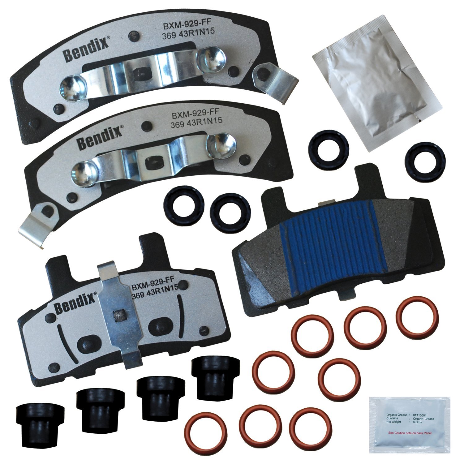 Bendix Fleet Metlok MKD369FM Front Brake Pads for 60 Special,Commercial Chassis,DeVille,Escalade,Fleetwood,Astro,Blazer,C1500,Suburban,C2500,Express 1500,2500,K1500,K2500,Silverado,Tahoe,Ram Safari