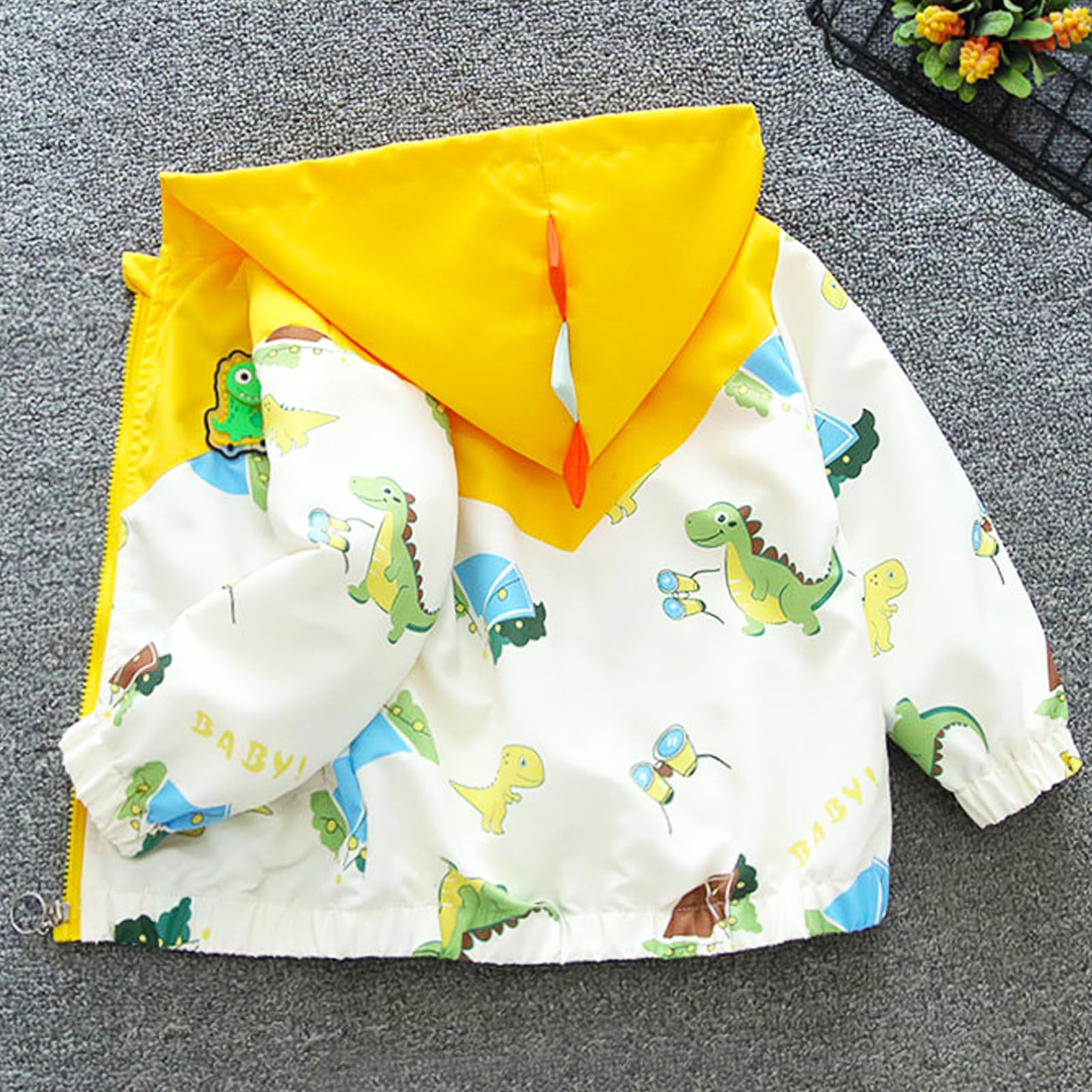 Kinder Übergangsjacke Jungen Winddichte Mantel mit Kapuze Windjacke für Frühling Herbst