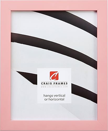 Craig Frames - Marco de fotos, madera maciza, acabado compuesto liso, 0.875pulgadas de ancho, disponible en una variedad de colores divertidos