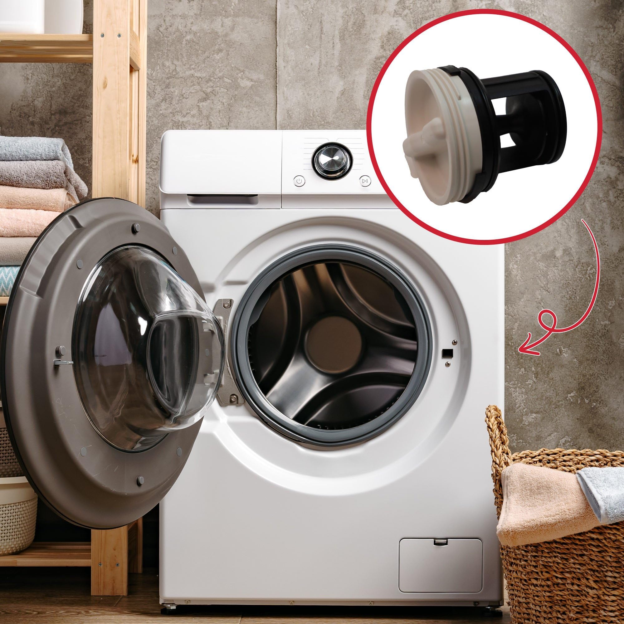 Platine Bloc Secteur Avec Filtre Pour Lave-linge Brandt 855TVA-E/FF - Réf. 32667 - Occasion Fonctionnelle