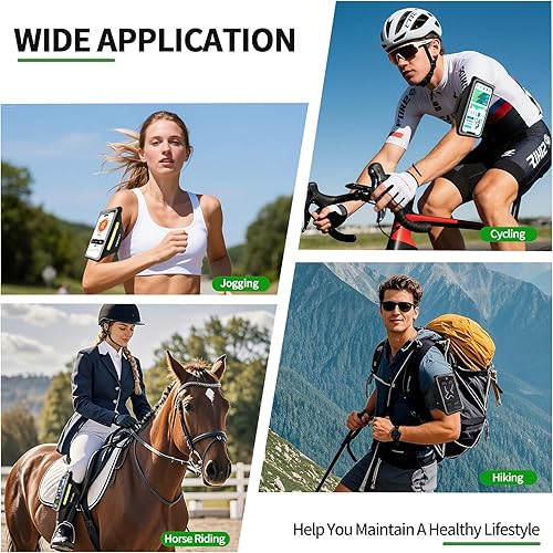 Miniatura 7 de Brazalete para correr con bolsa para auriculares para iPhone 161514 MaxProPlus y Galaxy S20S10, compatible con pantalla táctil, soporte para