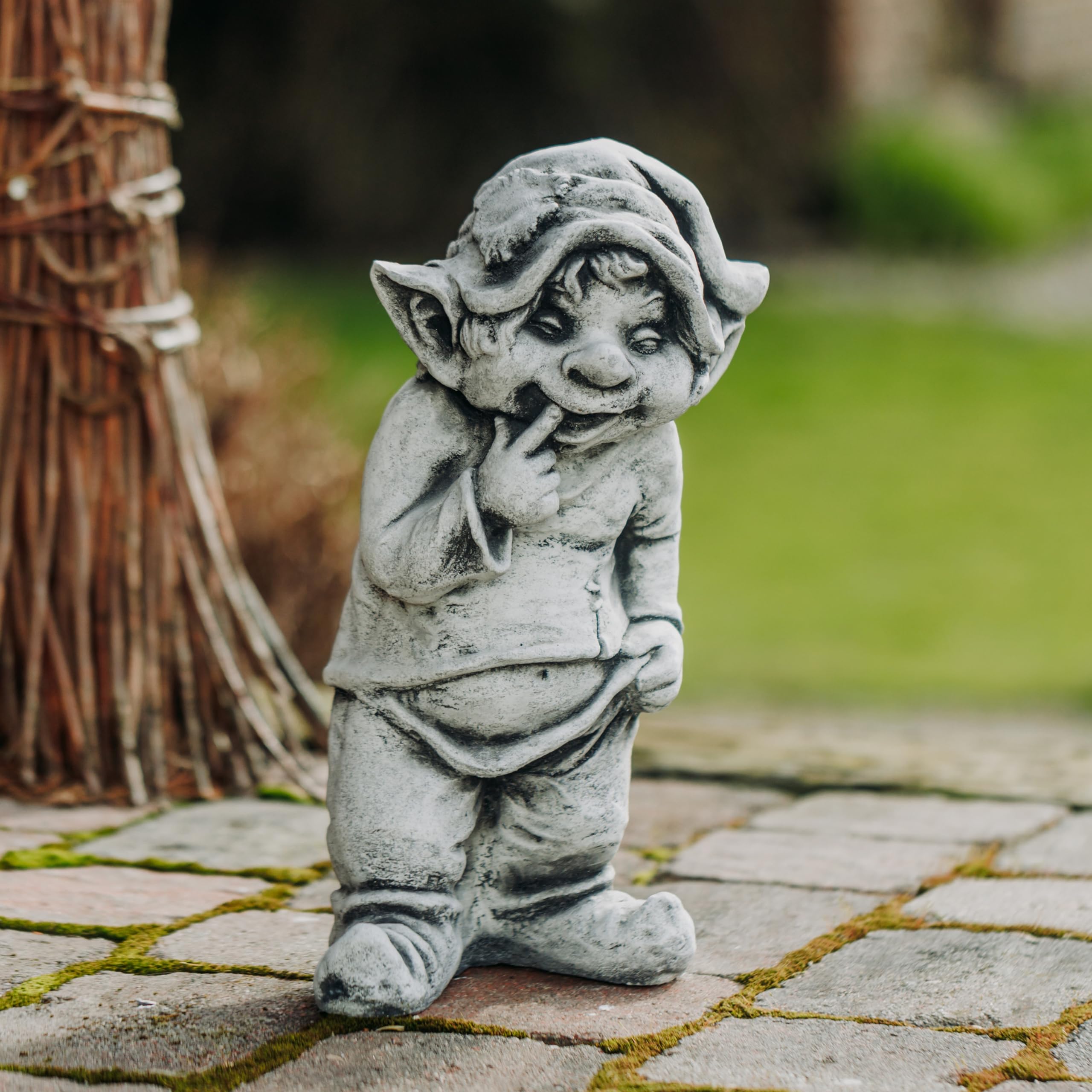 gartendekoparadies.de Duży masywny gnom, co mogę tutaj zrobić Troll goblin goblin wykonany z odlewanego kamienia