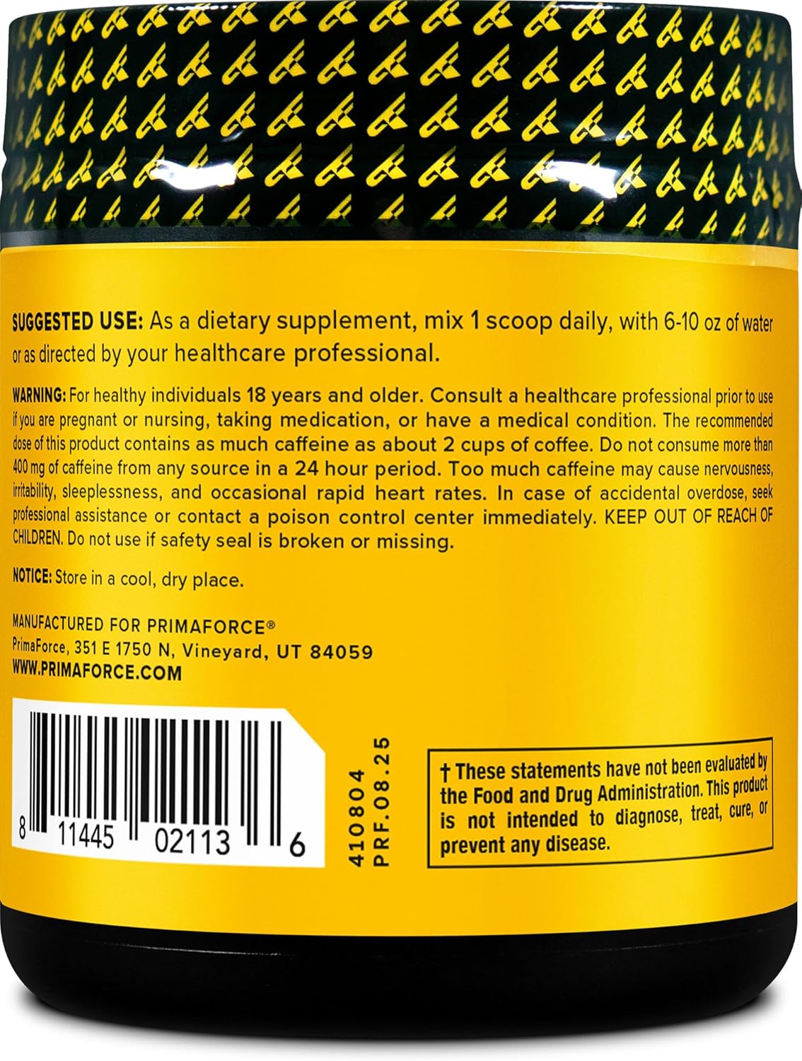 Primaforce Guarana Powder (200g) (Unflavored) - Pure Guarana, 220 mg Natural Caffeine, 200 Servings - Image 3