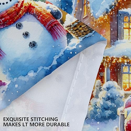 Miniatura 5 de Cortina de ducha de Navidad, decoración navideña de camión rojo de Navidad, cortina de ducha impermeable con 12 ganchos, decoración de baño de