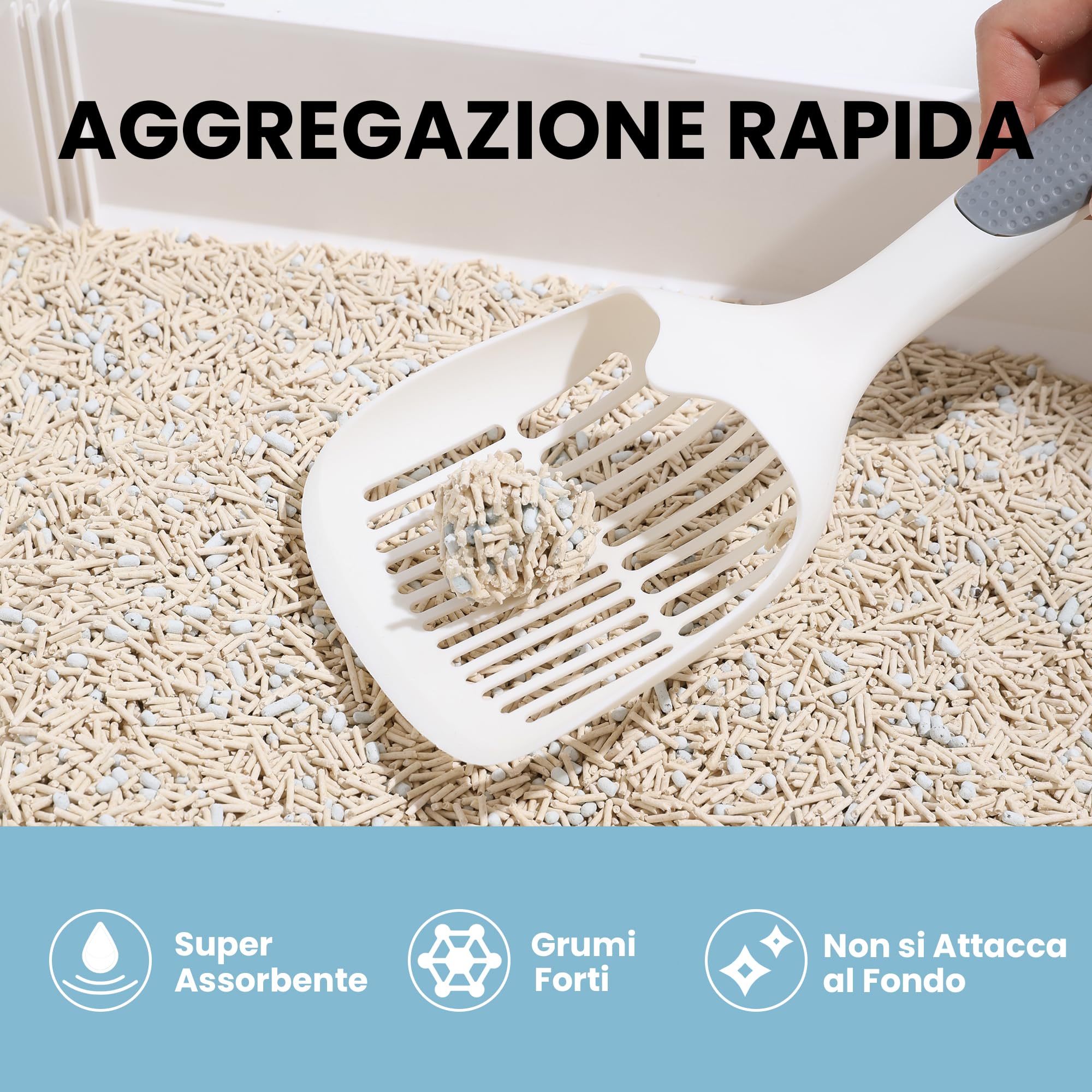 FUKUMARU Lettiera per Gatti al Tofu Biodegradabile-24L, Super Assorbimento (Risparmio 10%+), Lettiera Agglomerante Rapido,Senza Polvere,Durata Prolungata,Controllo Odori Intensivo,Smaltibile nel WC.