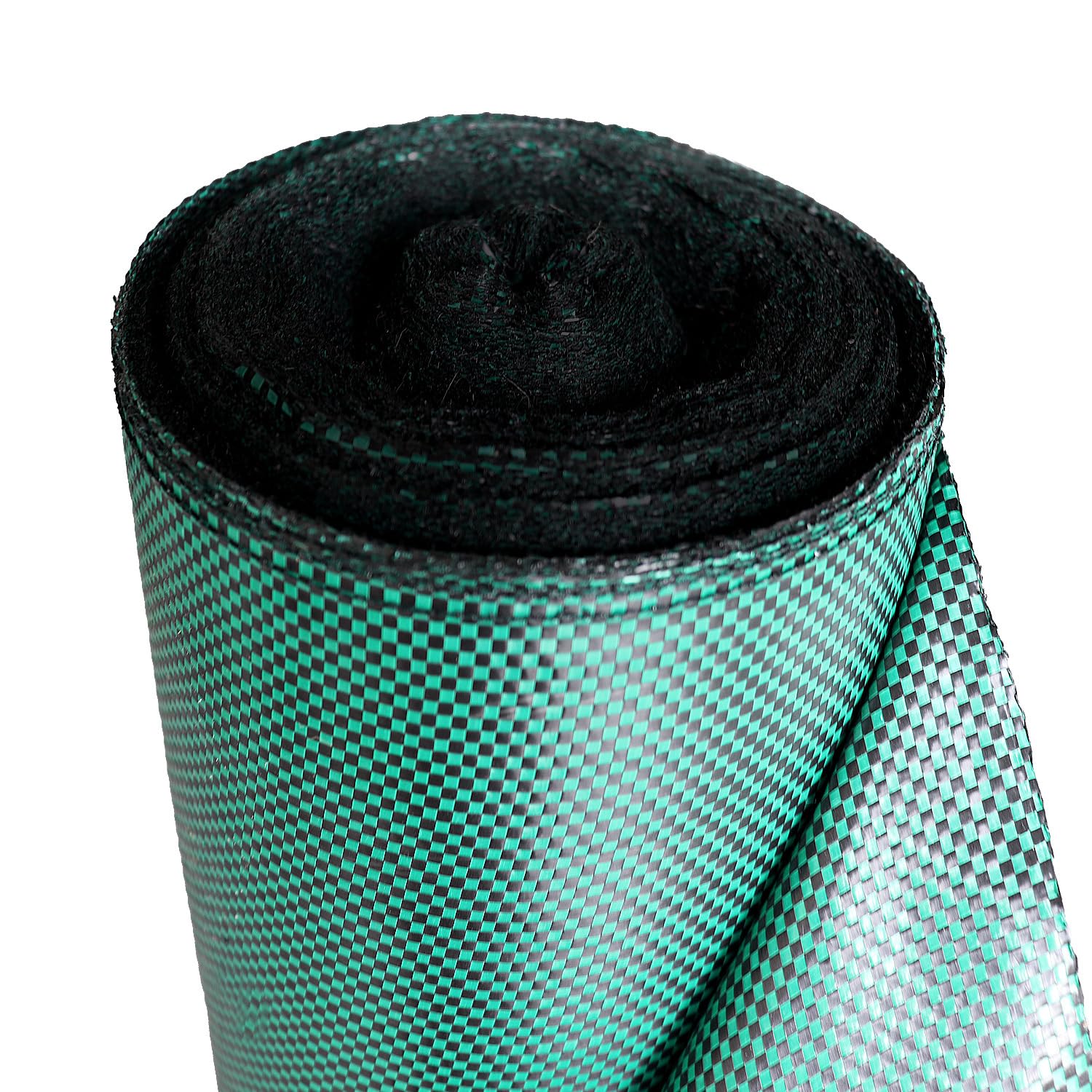 Toile de paillage tissée 90g/m² - Rouleau - Géotextile Anti-Mauvaises Herbes Haute résistance - Coloris Vert - Usage Jardin, allées, Cultures (1,50x50m)
