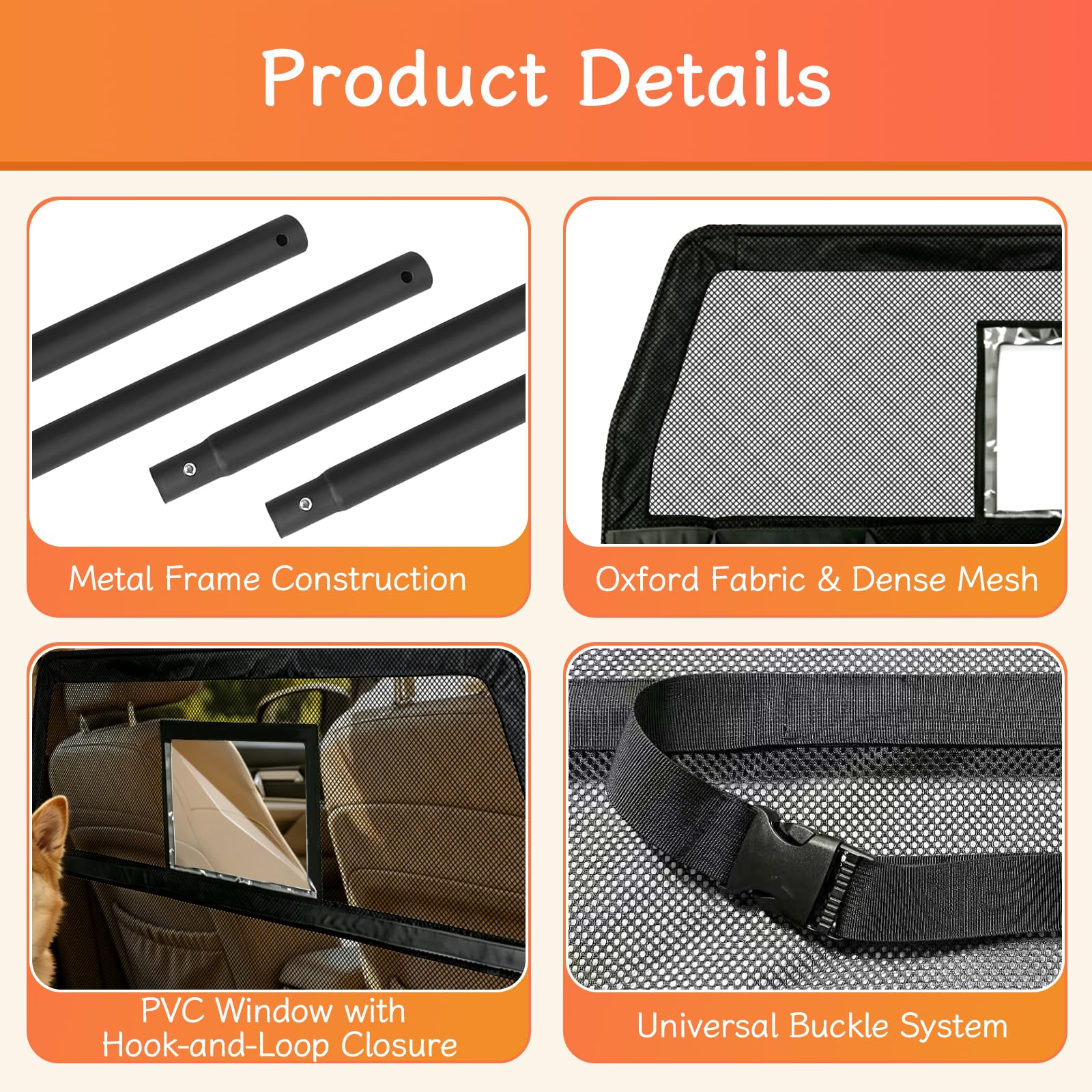 Grille de séparation pour Chien de Voiture