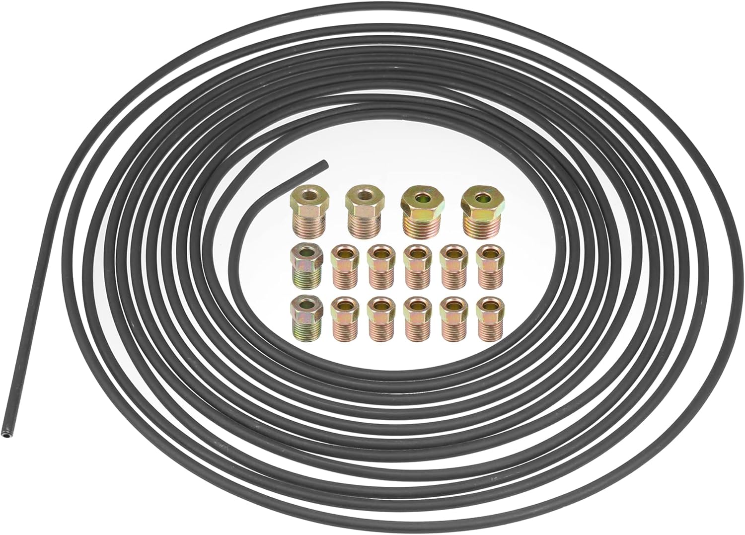 X AUTOHAUX 3/16" Car Brake Line Tubing Kit 25ft Tubing Coil