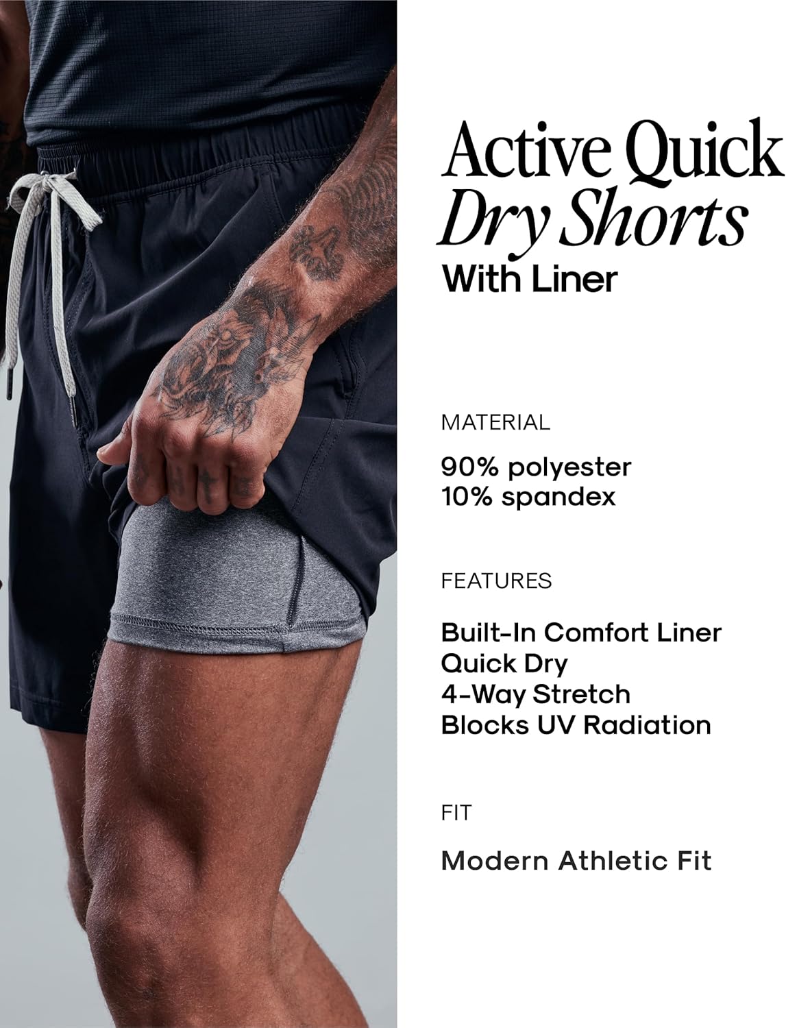 True Classic Novelty Mens Shorts – Gym Shorts for Men, Quick Dry Mens Athletic Short & Sweat Short for Workout and Running - Image 8