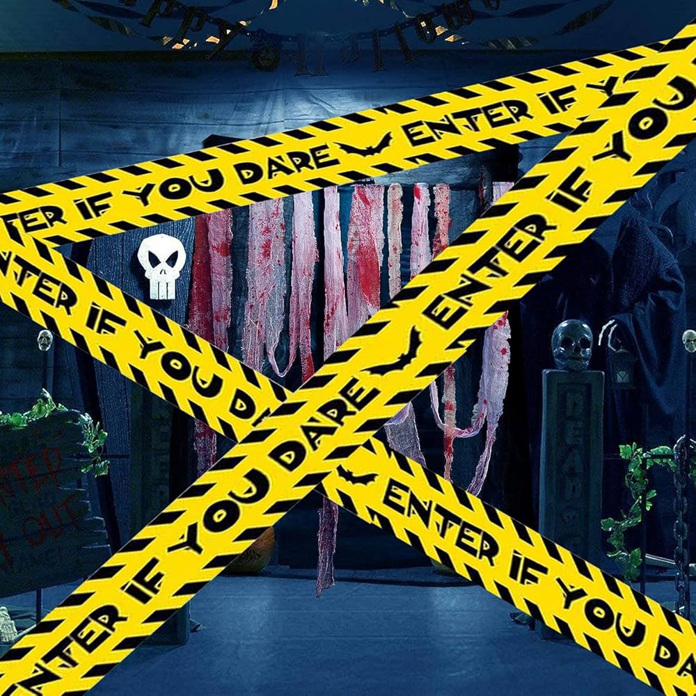 Area 51 Decorations Caution Tape 2-Pack - 3