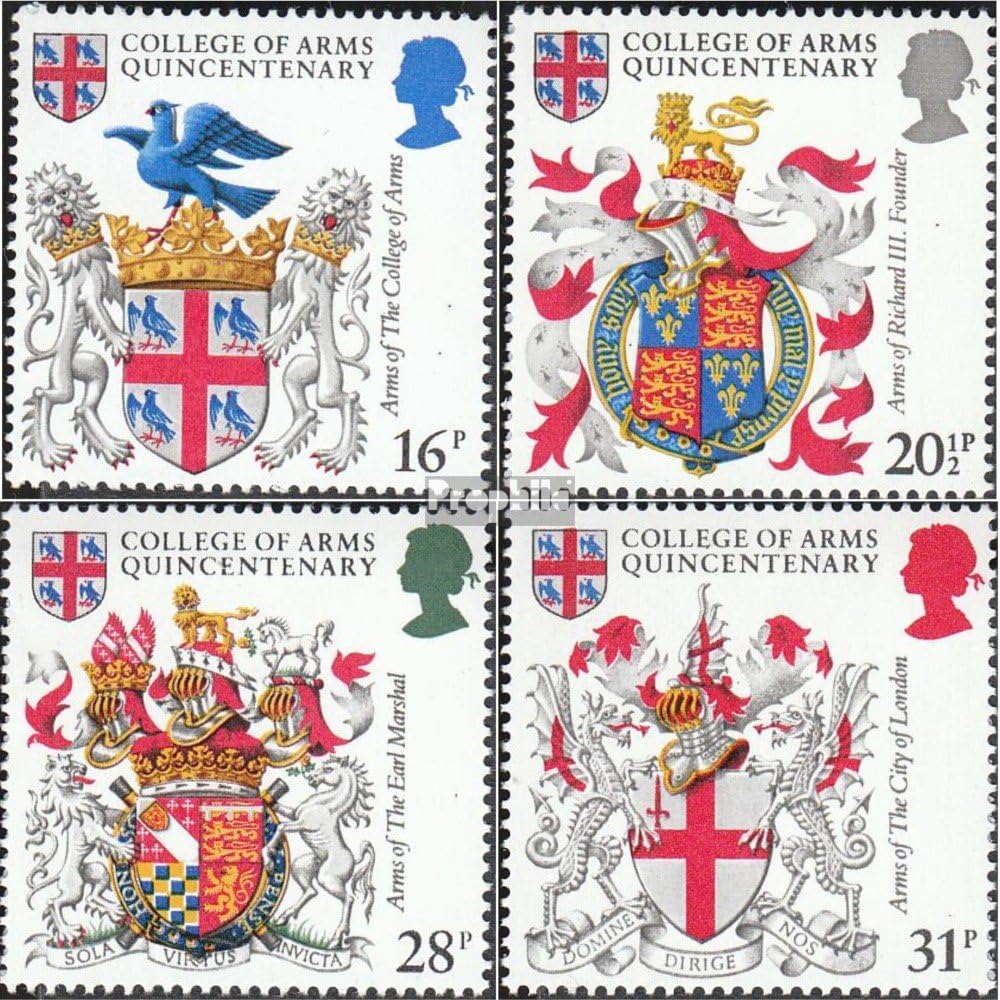 Prophila Collection United Kingdom 975-978 (Complete.Issue.) 1984 Crest (Stamps for Collectors)