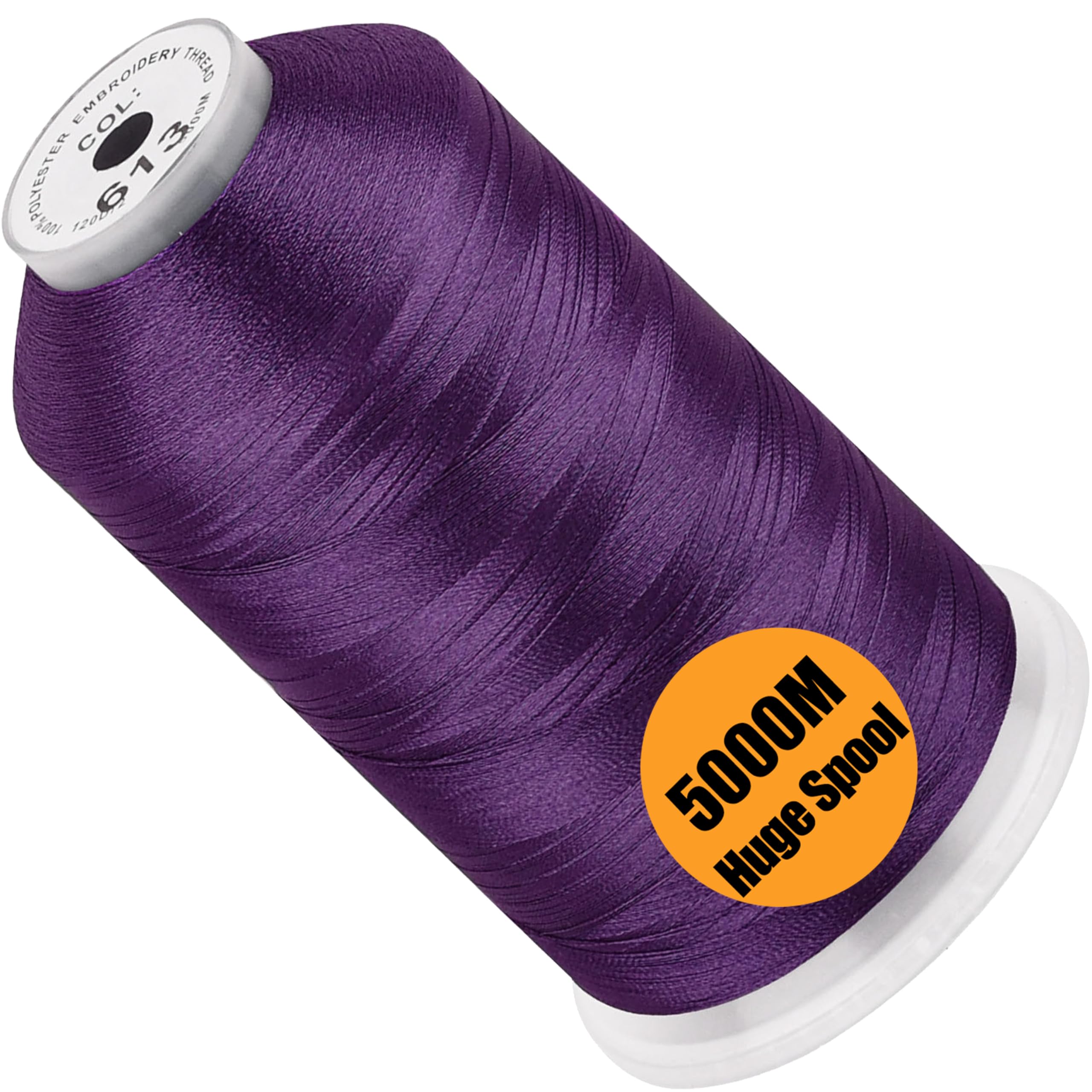 New brothread 5000M Huge Spool Embroidery Machine Thread - Violet