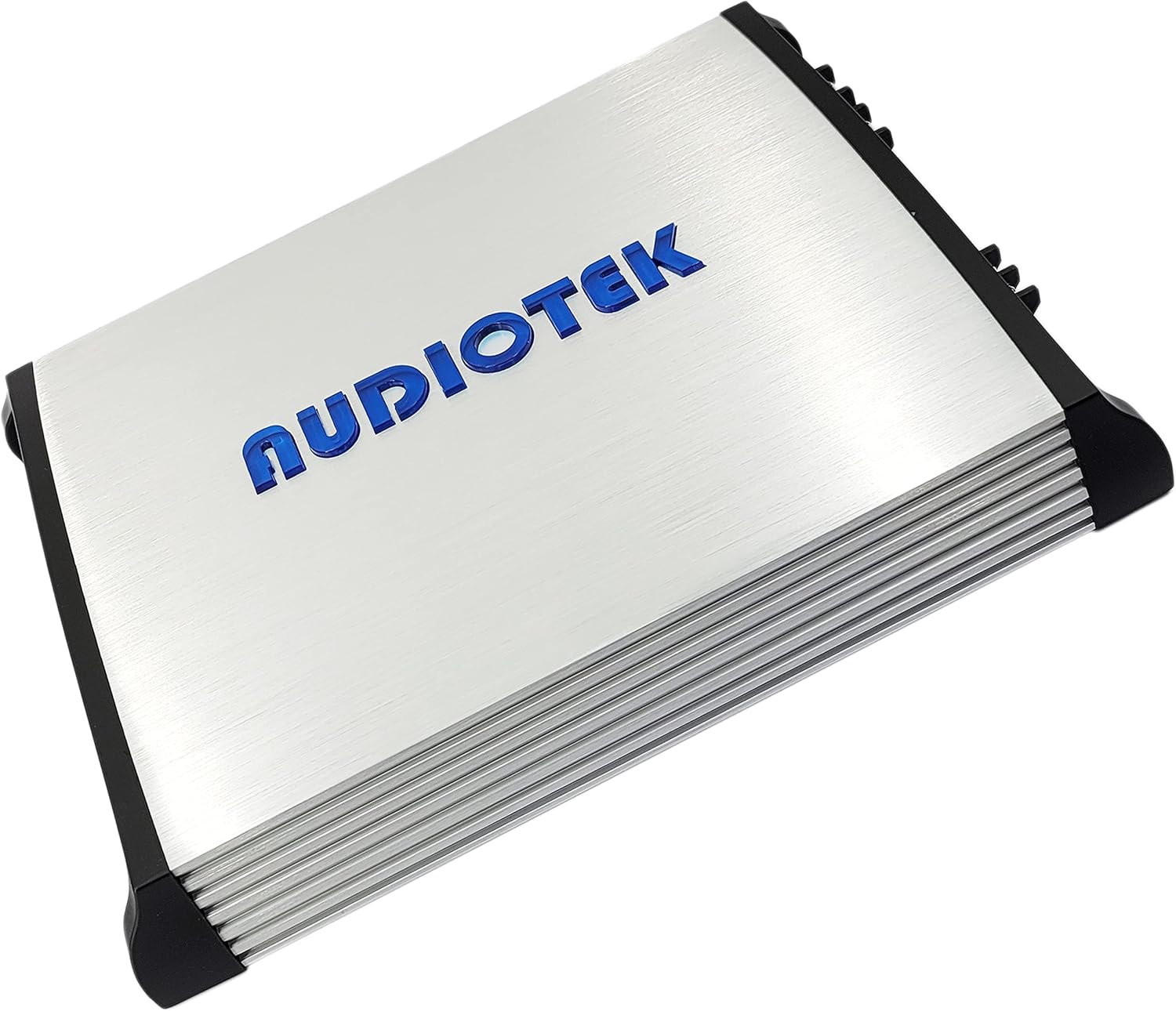 Audiotek AT4000M 1 Channel Monoblock Car Amplifier - 4000 Watts, 2 Ohm Stable, LED Indicator, Bass Knob Included, Mosfet Power Supply, Great for Subwoofers