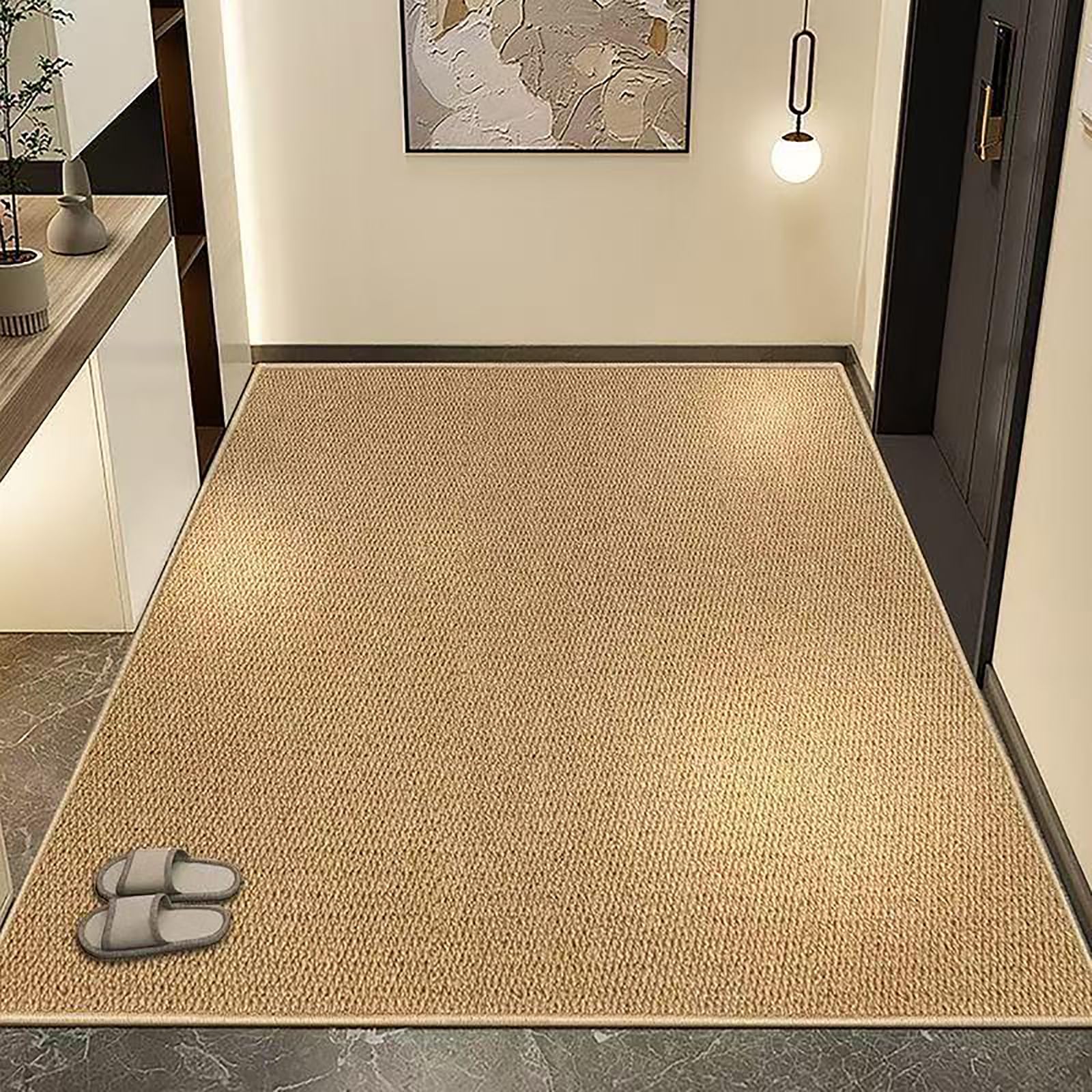 Genérico Felpudo Antideslizante Mezclado,Entrada Engrosado para Exterior E Interior,A,80x100cm(31x39inch) | Finamente tejido, resistente a las manchas y personalizable