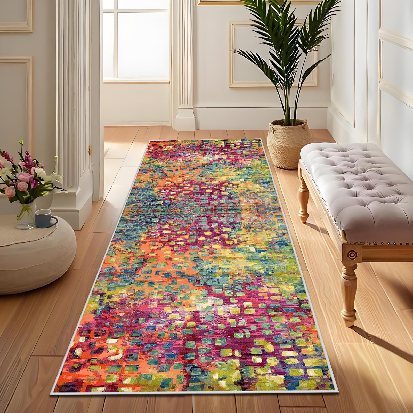 Chodnik Kuchenny Bieżnik na Korytarz Wycieraczka do Wnętrz Długie Dywanowa Dywan do Salonu Wycieraczk Chodnik do Przedpokoju do Sypialni Wejścia Pralni Werandy 70 x 400 cm