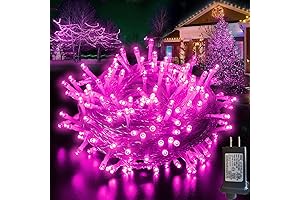 66ft 200 LED Pink Plug-in Valentines String Lights