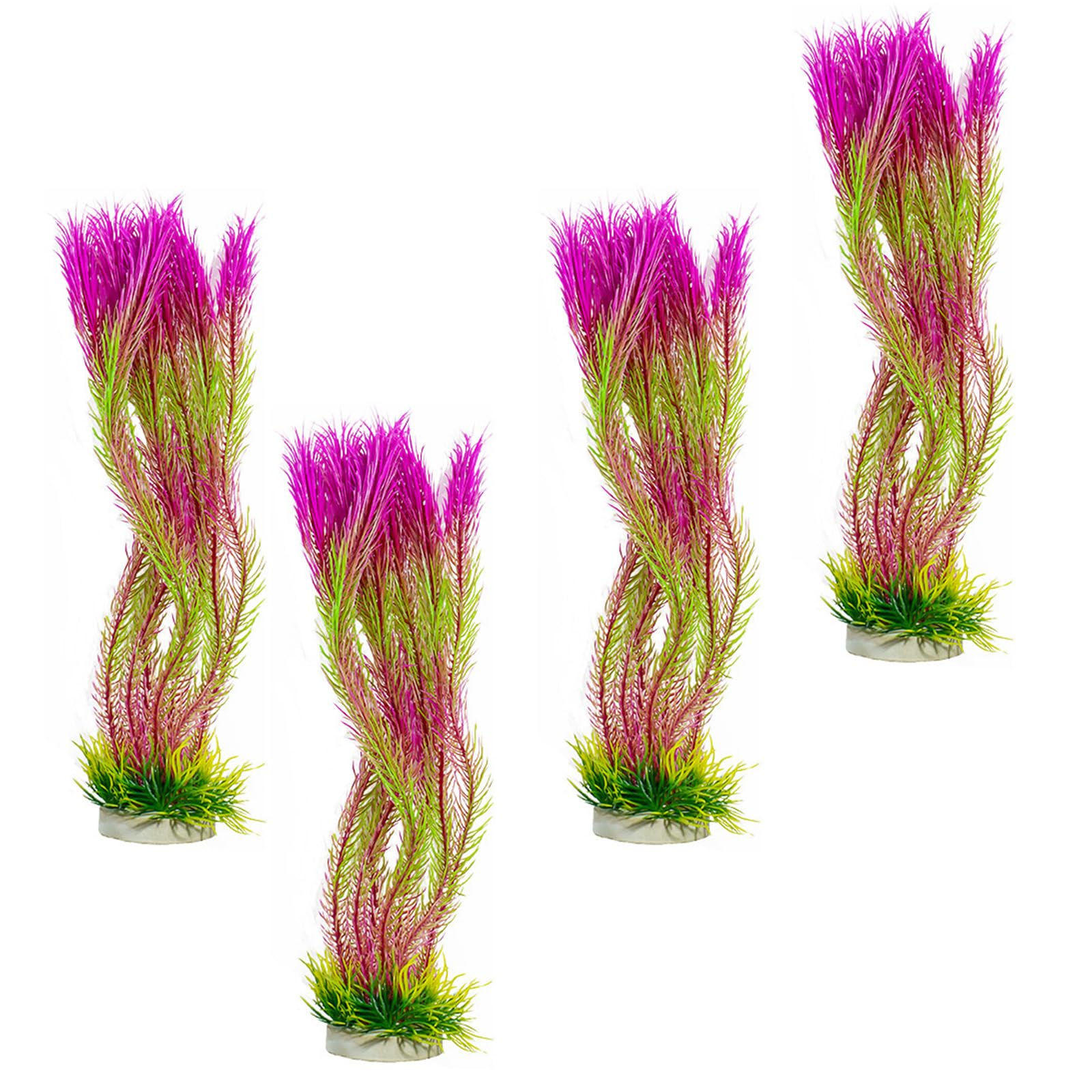 Nucelit Realistic Water Grass Aquariums Decoration Simulation Water Plant for Various Fishtanks Landscapes Fish Shelter 4pcs Aquariums Plant