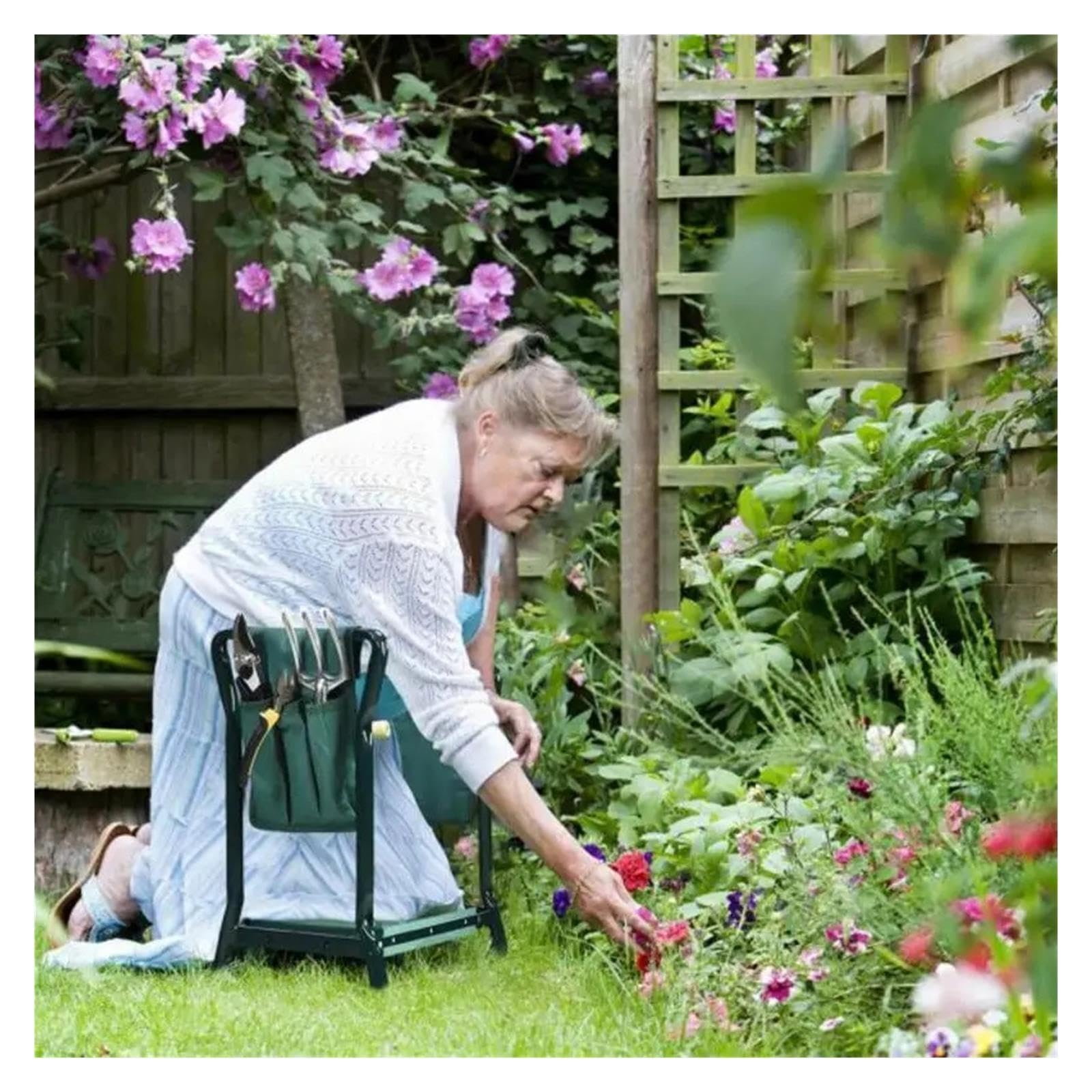 Kniebank Gartenarbeit Klappbare Garten-Kniebank und Sitzbank