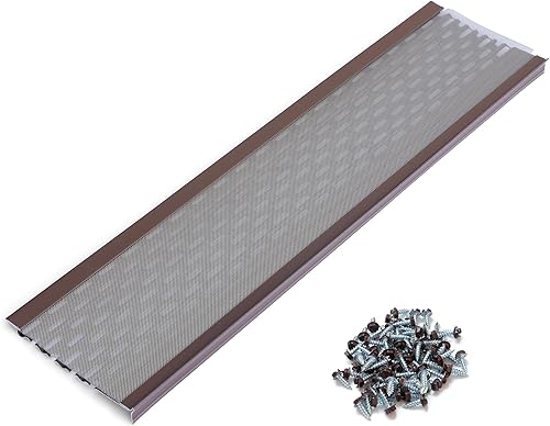 Miniatura 8 de Protección de hojas de bricolaje de 5 " 48 piesMalla de acero inoxidableCubiertas de canalón de aluminio blancoGrado de contratistaProtector de