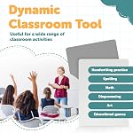 Dry Erase Lapboards - Pack of 25 Whiteboard Set - 9x12 - Student Single Sided - Improve Children's Classroom Learning with Reusable, Durable, Portable White Boards