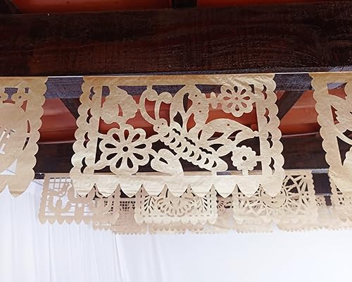 Miniatura 3 de Cartel de papel picado dorado  Cartel de papel picado dorado mate para fiestas, bodas, despedidas de soltera, compromiso, baby shower, cumpleaños,