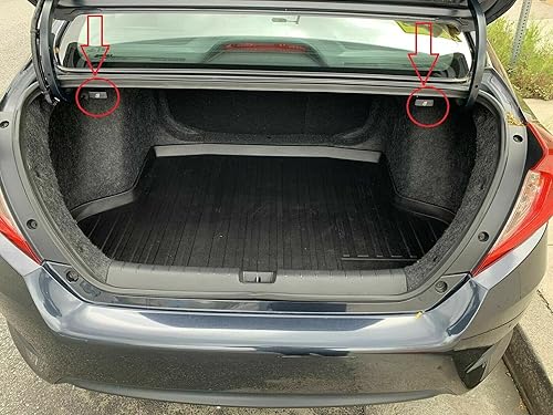 Miniatura 2 de EACCESSORIES EA Organizador de maletero para Honda Civic 2006-2021  Organizador de maletero de coche de malla  Red de carga para cupé, Hatchback