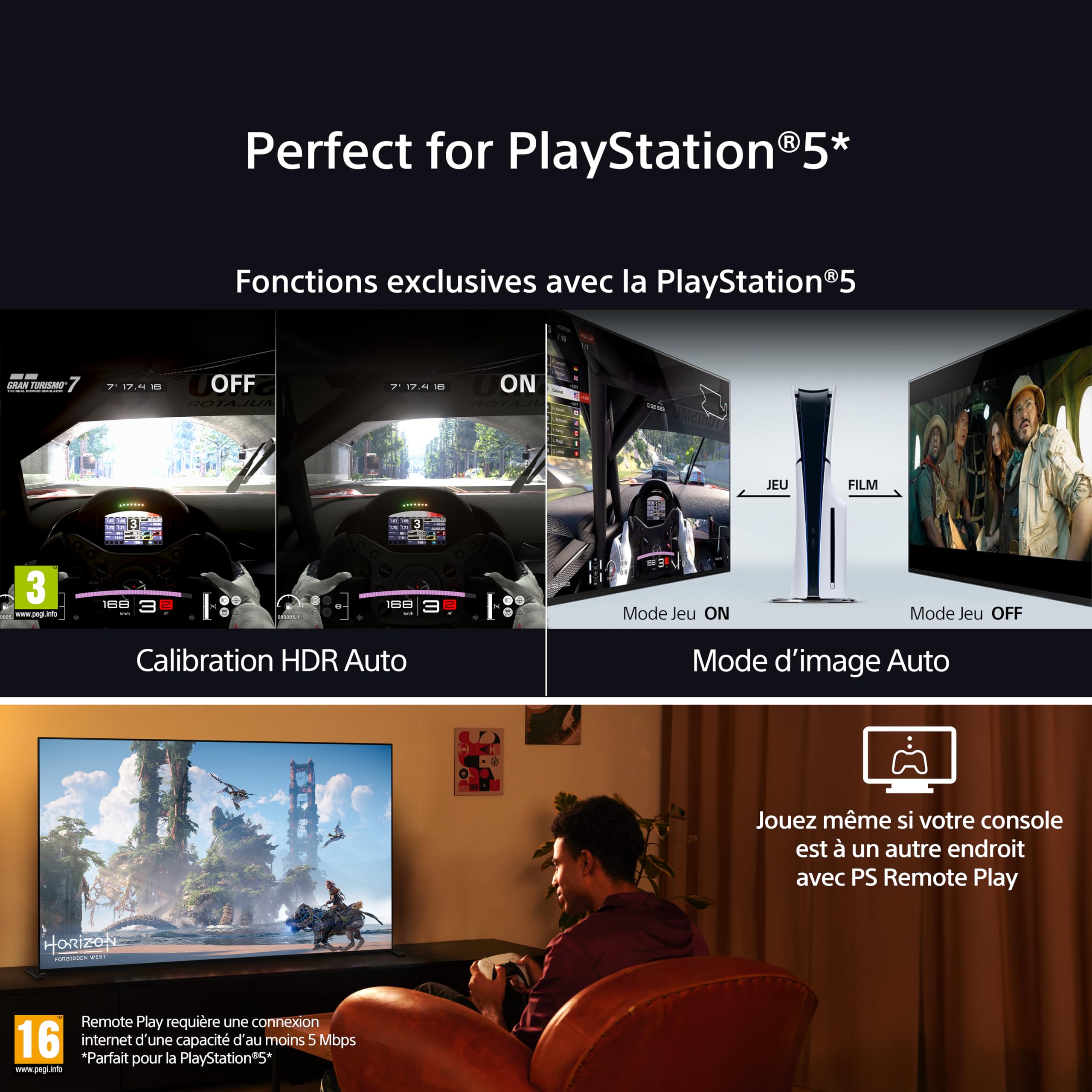 Sony BRAVIA 8 OLED 55 Pouces 4K HDR Google Smart TV |Fonctions Gaming PlayStation 5, IMAX Enhanced, Dolby Vision Atmos, Chromecast, Apple AirPlay, 120Hz K-55XR83