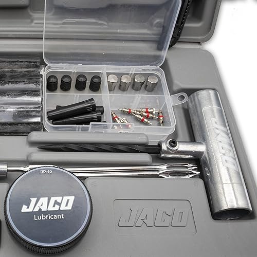 Miniatura 8 de JACO TRX-50 Kit de reparación de neumáticos de alta resistencia | Kit de tapones universales para neumáticos