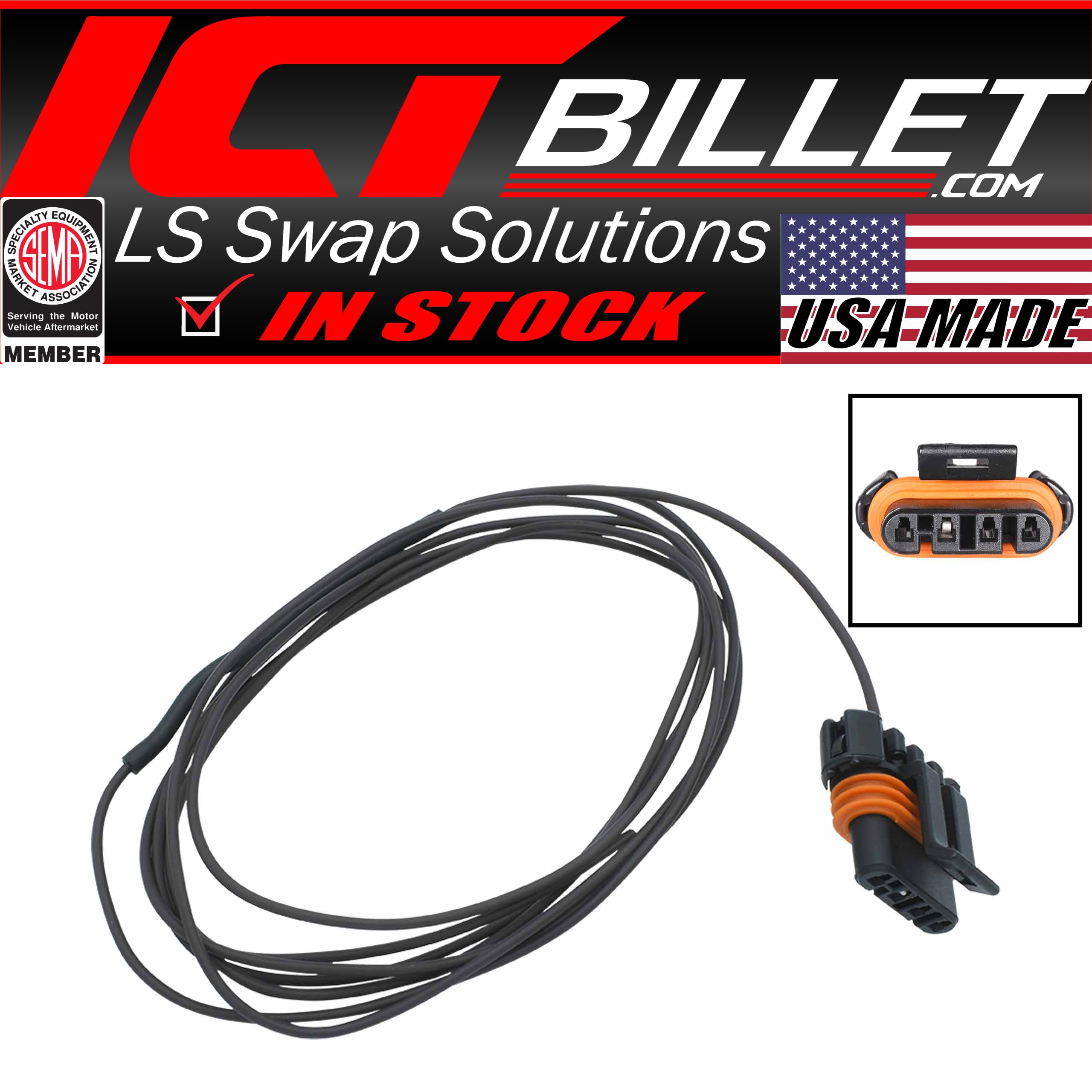 Alternator Pigtail 470 Ohm ICT Billet WPALT31 - 96
