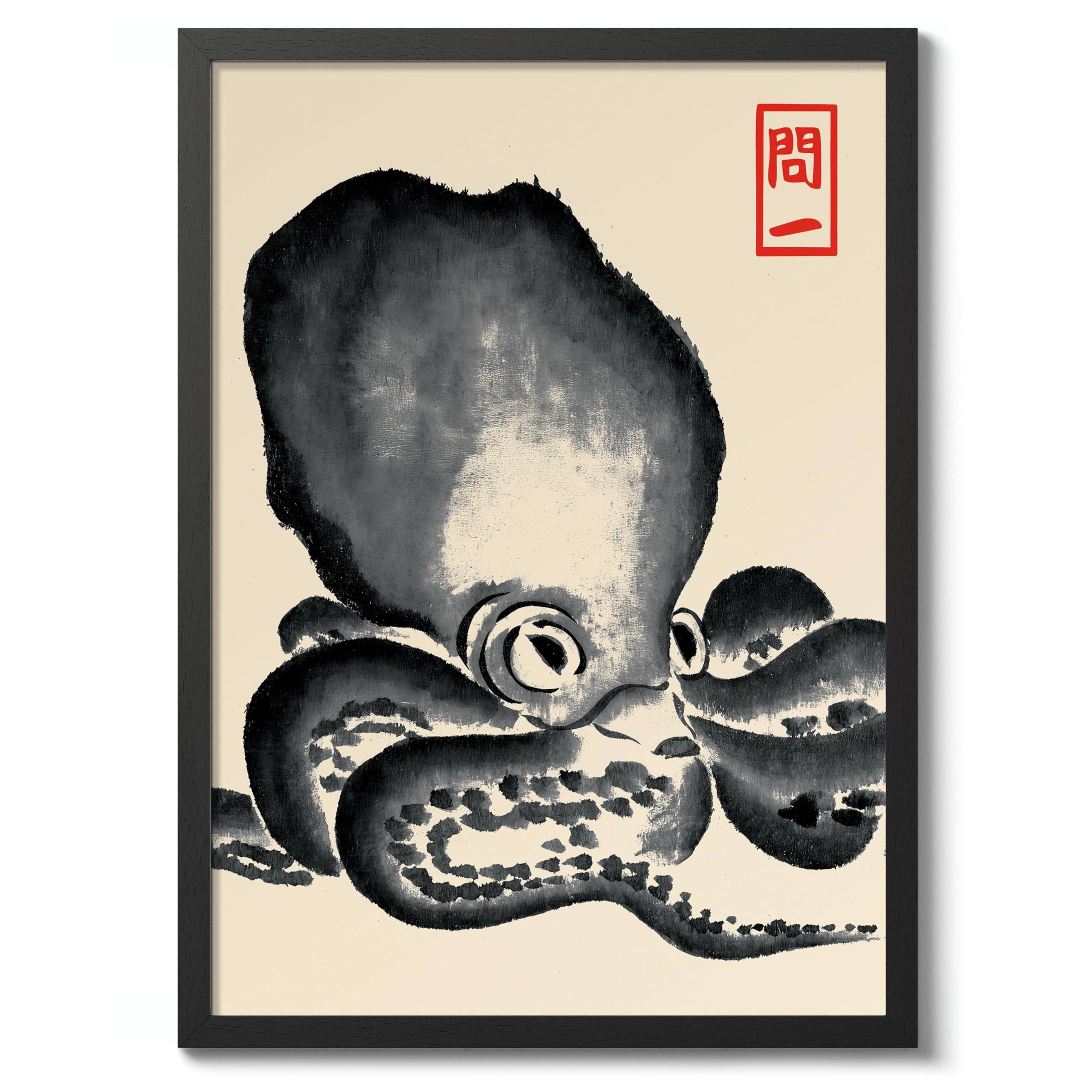 Matsumoto Hoji Sad Frog Poster, Japansese Art Woodblock Ukiyo-e Print, Framed Japanese Wall Art, Archival Matte, A4 (Print Only) - 29.7x21cm — view 16