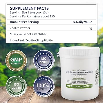 Heiltropfen Bundle/Set | Zeolite Powder 1 Pound Activated + Digestive Probiotic/Prebiotic