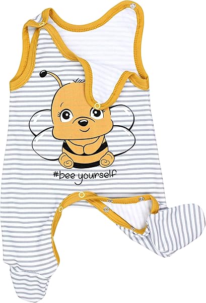 TupTam Baby Mädchen Jungen Strampler mit Langarmshirt Aufdruck Spruch 2 teilig - 3