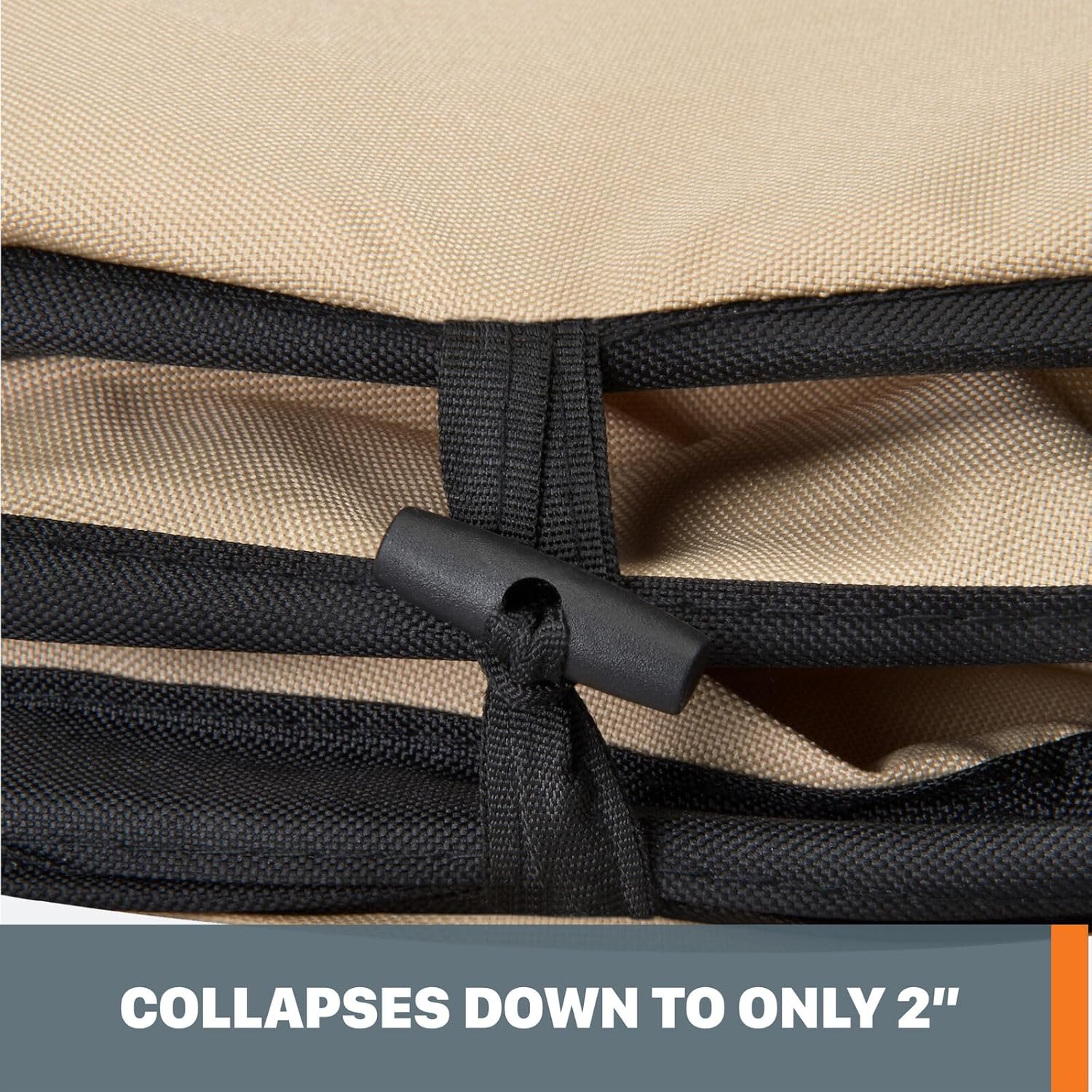 WA0030 26-Gallon Collapsible Yard Waste Bag/Leaf Bin,Replacement for WORX OEM, BLACK