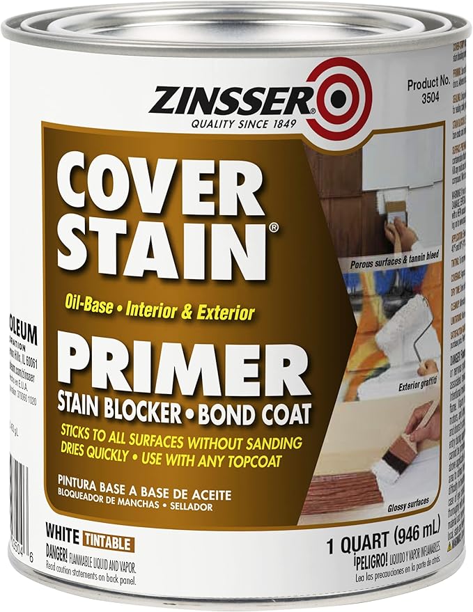 RustOleum Zinsser 03504 Cover Stain Interior/Exterior Oil Primer